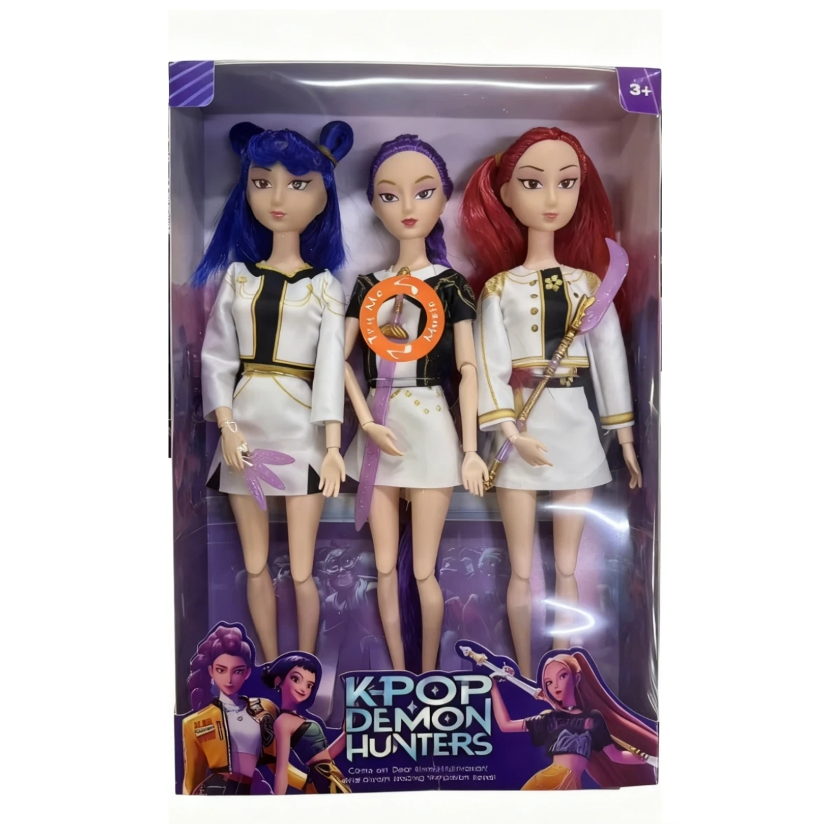 2026 Hot Anime KPop Demon Music Warrior Series Doll Vinyl Toy Rumi Mira zoi Hunters Christmas Advent Calendar Birthday Gifts