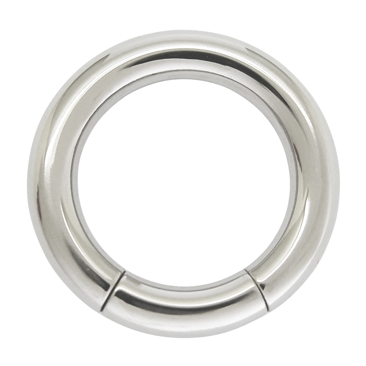 Large Gauge thick titanium body piercing jewelry segment ring nipple ring
