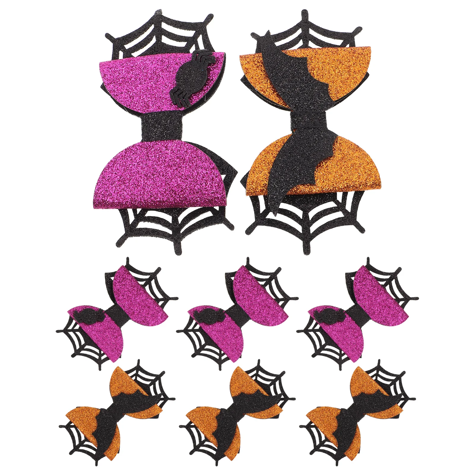 

4 Pairs Halloween Hair Clips Cosplay Girl Hairpins Girls Accessories Fabric Costume Bat