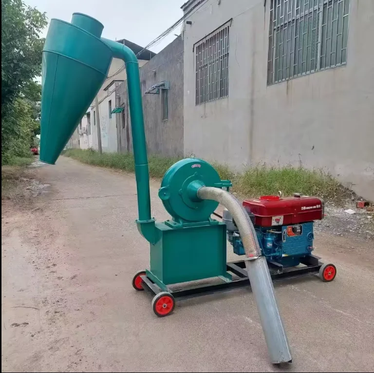 Factory supply diesel engine maize mill machine grain flour crusher animal feed grinder corn milling machine