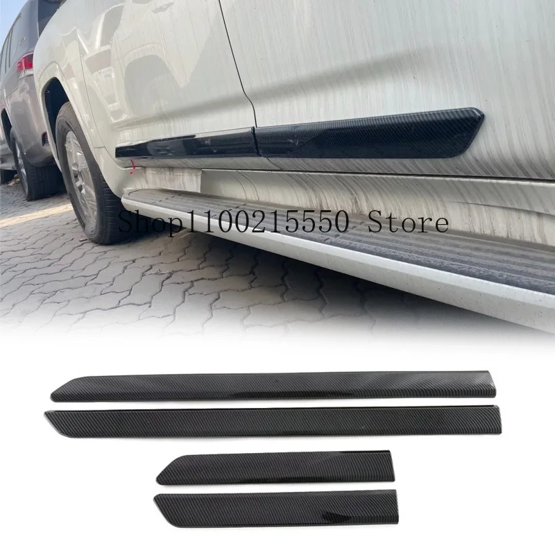 For Toyota Land Cruiser 300 LC300 2022 2023 2024 Car styling ABS Side Door Body Cover trim stickers Strips Molding Protector