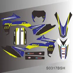 For Sherco SE 250 300 450 2013 2014 2015 2016 Full Graphics Decals Stickers Motorcycle Background Custom Number Name