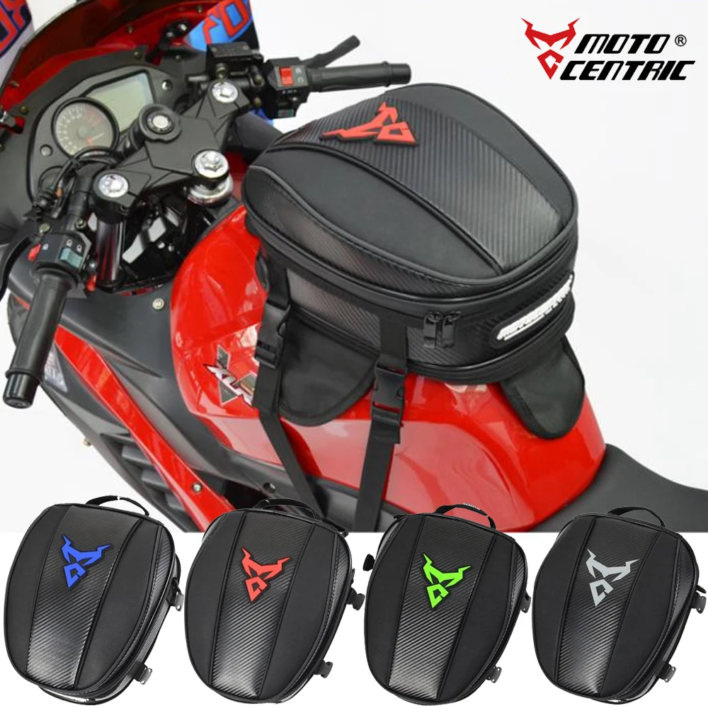 Multifunction Motorcycle Tank Bag Motocross Tail Bag Motocentric Helmet Bags With Magnet Fuel Oil Bags Carbon Fiber Oxford cloth