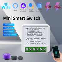 16A/20A WiFi Mini Smart Switch Module 2-way Control Cozy Life APP Remote Control for Alexa Google Home Automation Voice Control