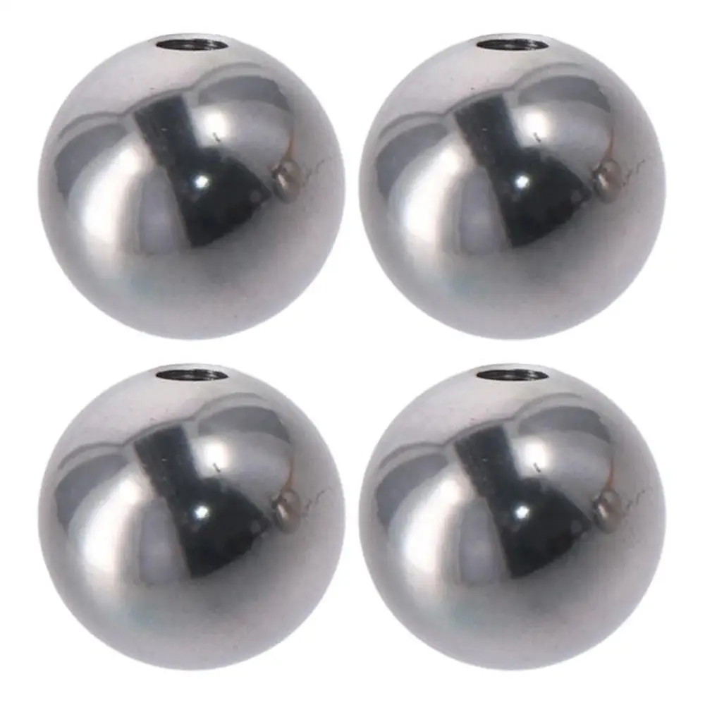 4Pcs Stainless Steel M4/M6 Ball Nuts Knob Round Silver Female Ball Head Blind Hole Screw Cap Cover