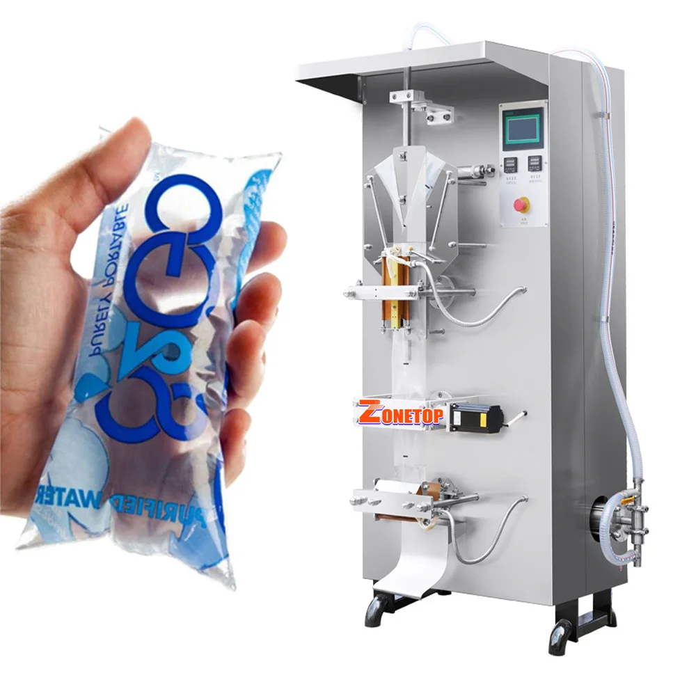 Best Selling 2200Bags/Hour Beverage Juice Drinking Mineral Water Sachet Filler Sealer Packer Machine With Printer