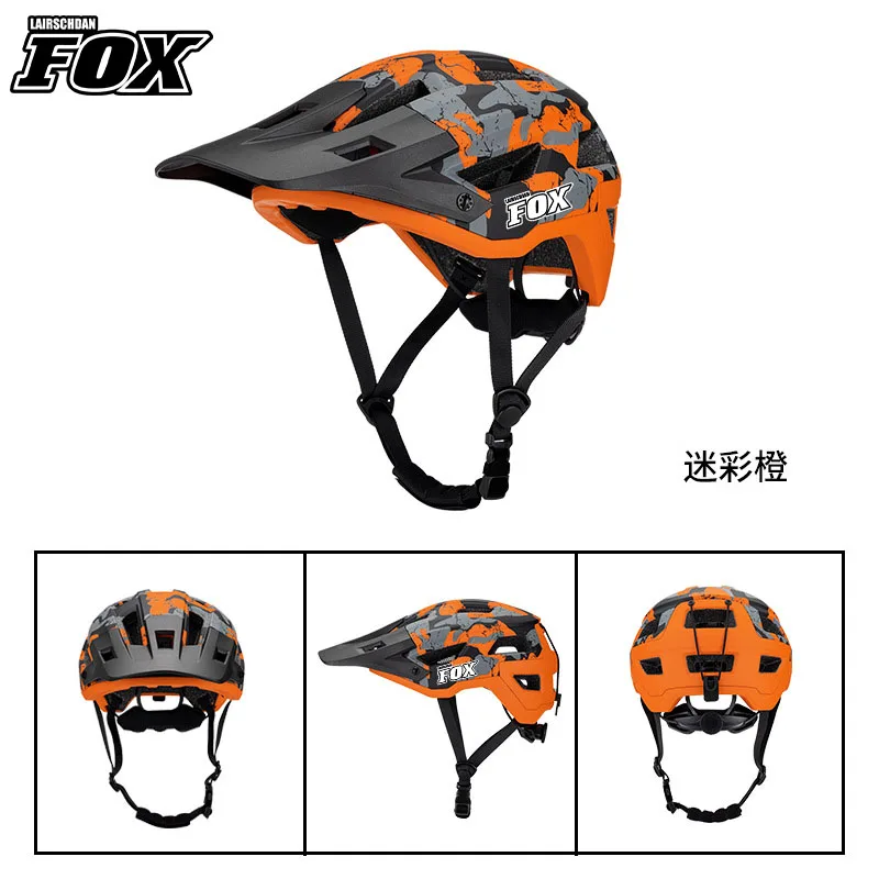 LAIRSCHDAN FOX Mountain Road Bike Helmet Multi-color Optional One-piece Bicycle Helmet Cycling Equipment Bicycle Helmet Mtb