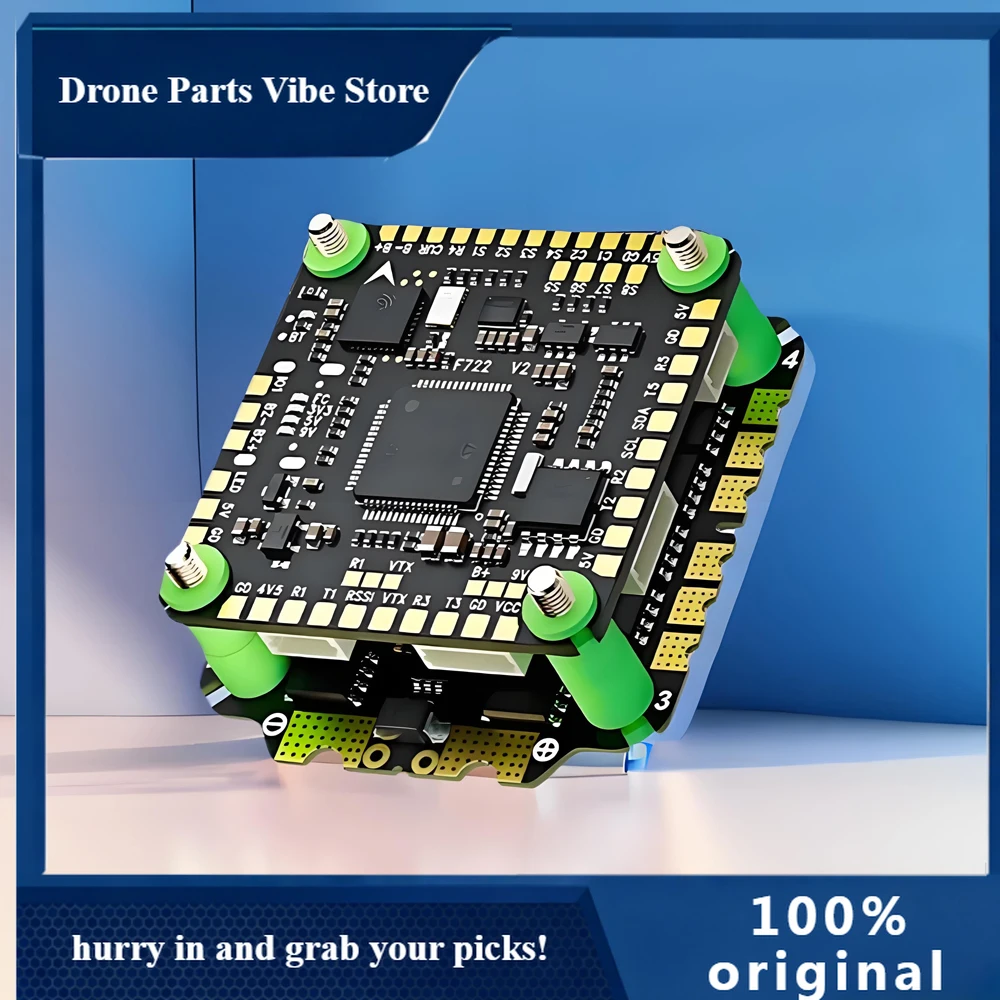 

Полетный стек APAocoda-RC F765S/F775S V2 3-8S с полетным контроллером F722 V2 и регулятором скорости 4-в-1 BLS ESC 65A 3065S/75A 3075S 30*30мм для FPV-дронов и гоночных квадрокоптеров