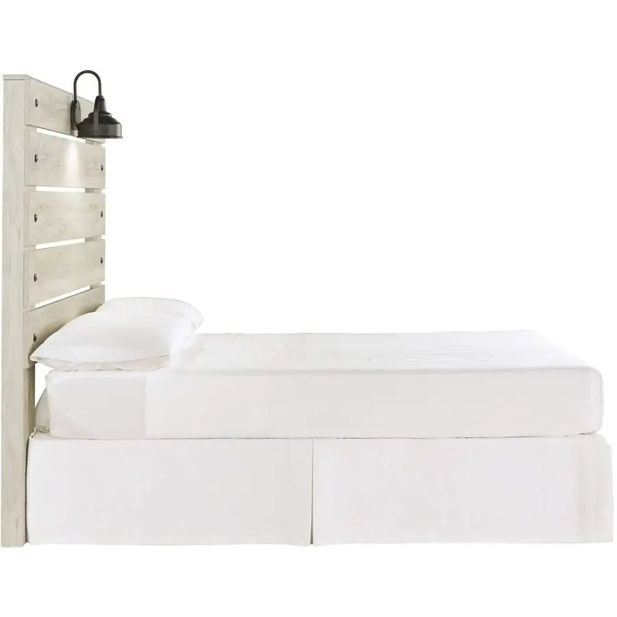 Design by Ashley Adjustable Metal Bolt on Bed Base Frame with Protective Floor Glides, Queen, Black