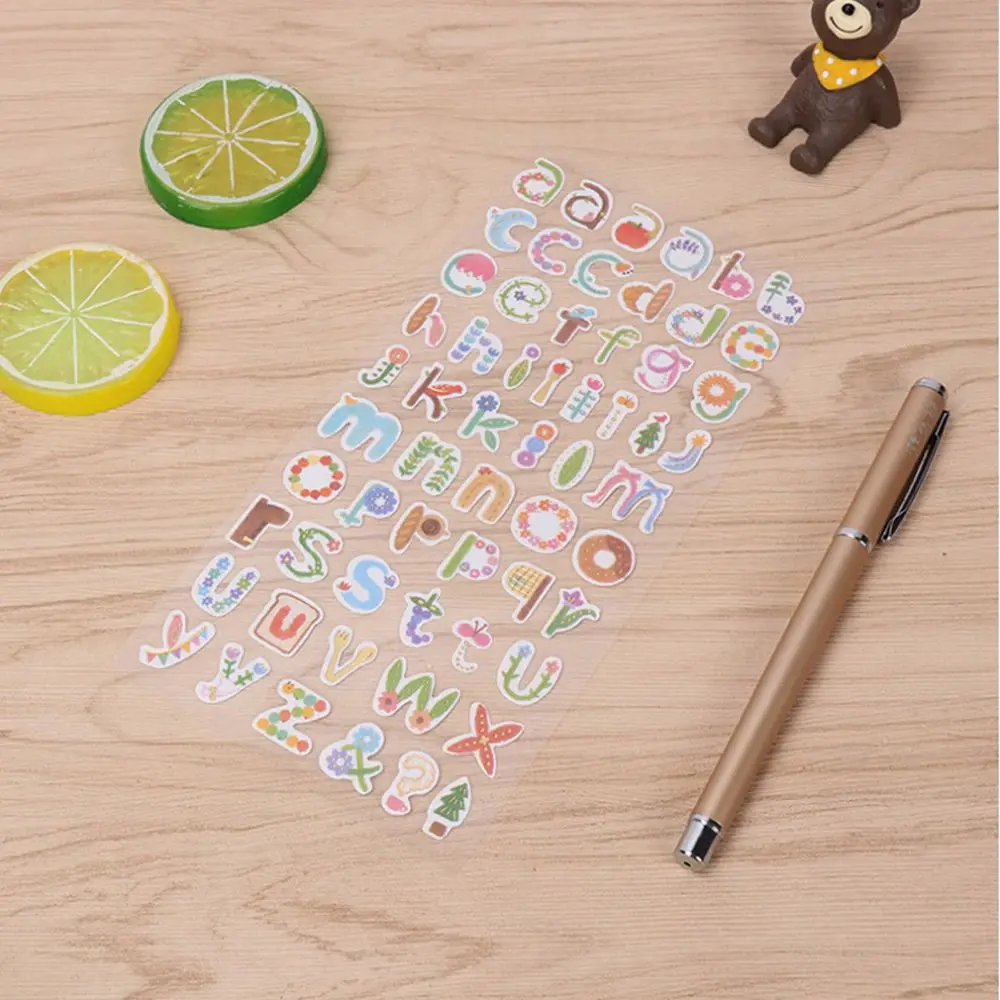 Sticker Photo album DIY Scrapbooking English Alphabet Number Handmade Stickers DIY Decorative Stickers Decorative Stickers