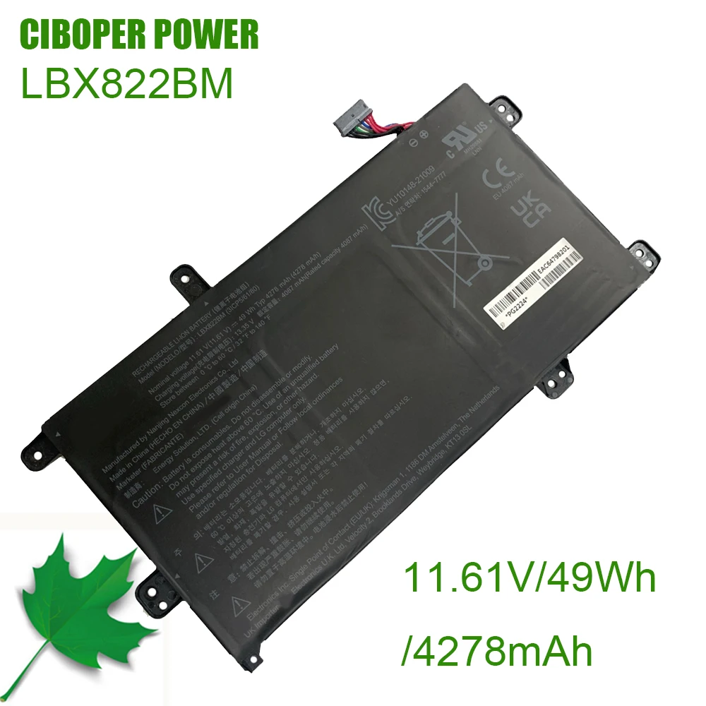 

CP Laptop Battery LBX822BM 7.6V/4278mAh/49WH Replacement Battery