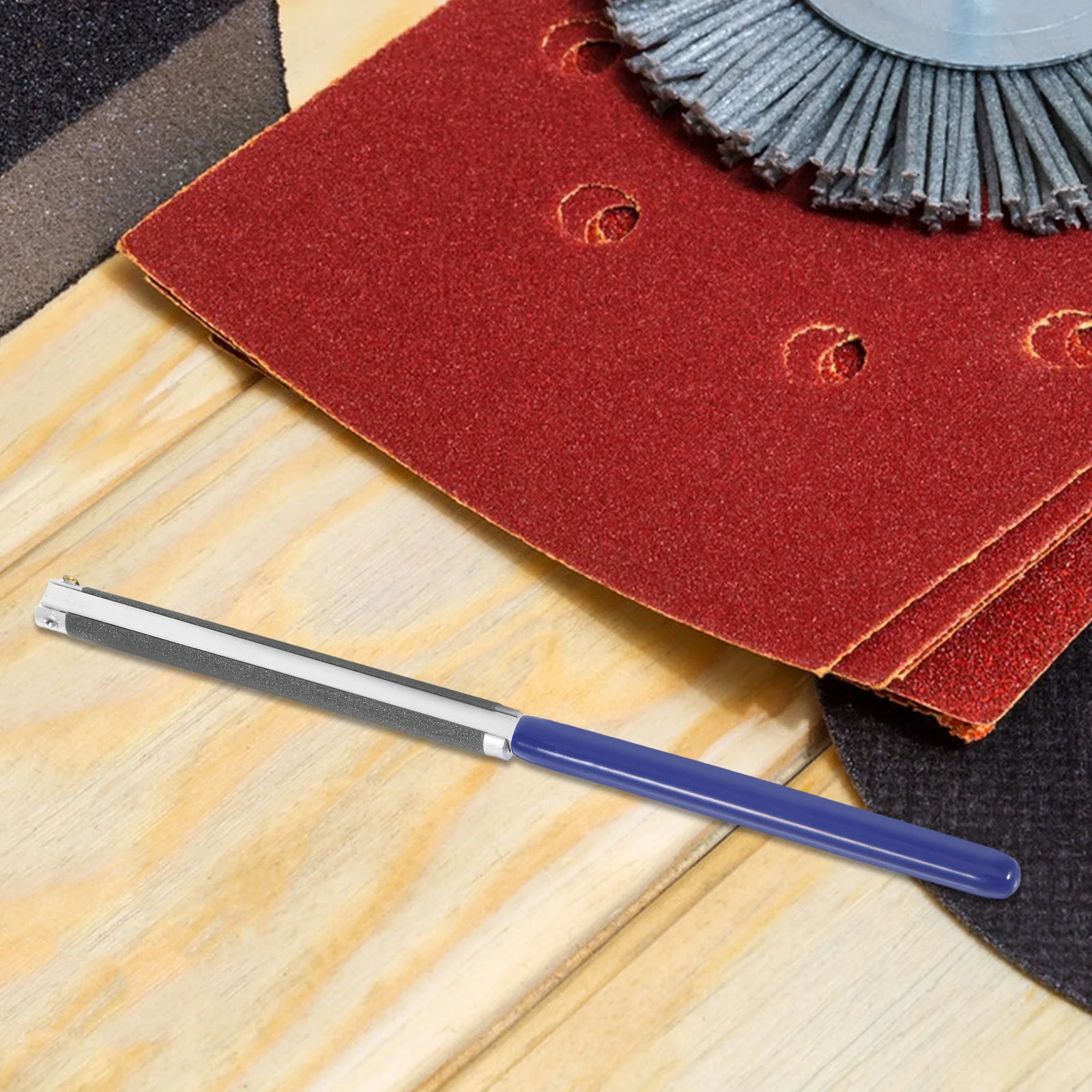 

Manual Sandpaper Holder Plastic Handle Semicircular DIY Repair Sanding Clip Stick for Buffing Polishing Guitar Fret Accessories