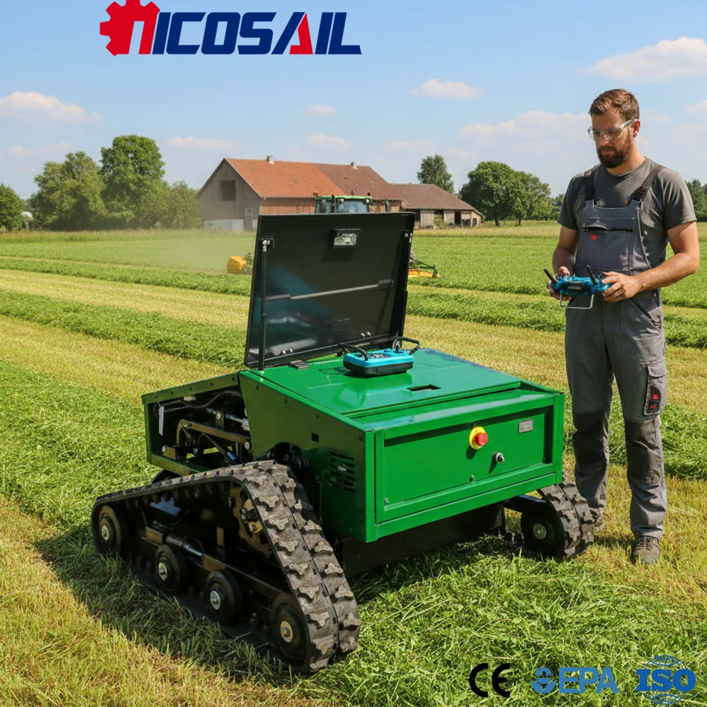 

800mm RC Lawn Mower Custom Remote Grass Cutter for Agriculture Garden and Rough Terrain Use