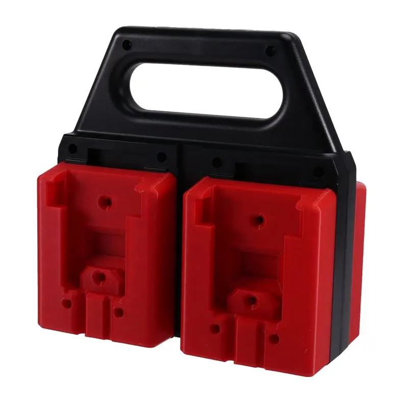 

ABMI-для 18 В, 4-слотовый держатель для переноски аккумулятора, органайзер для хранения аккумуляторов, стойка Caddy с ручкой, нескользящая,