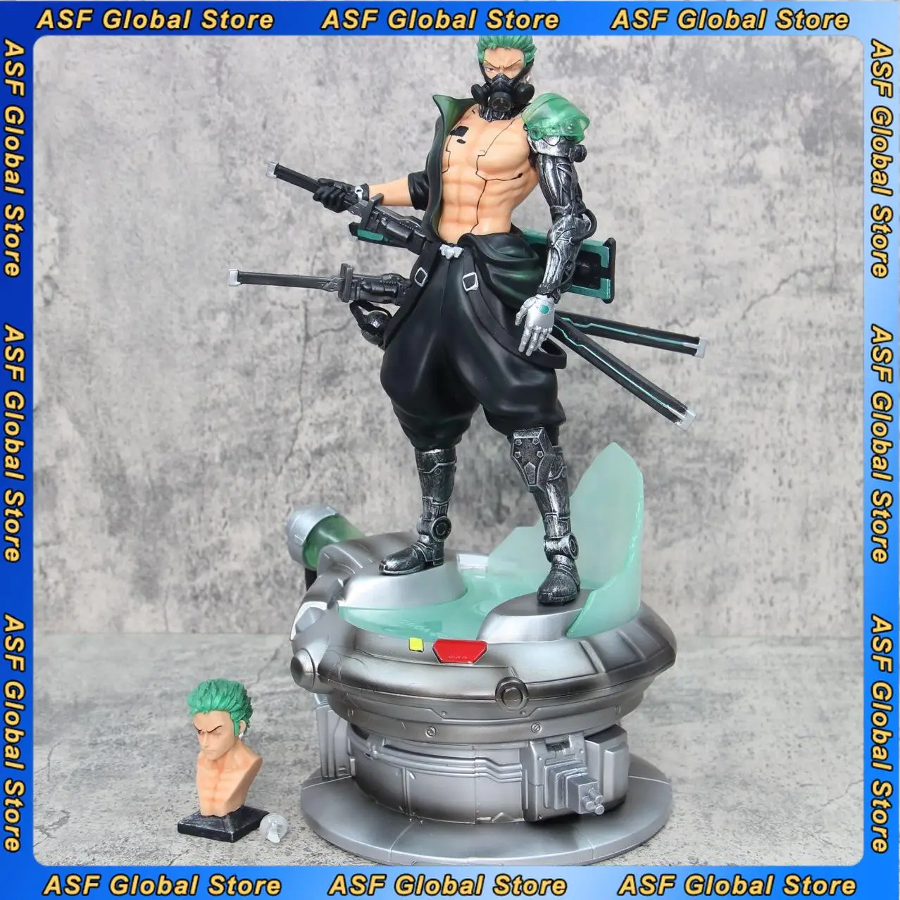 

40cm ONE PIECE Anime Figure Roronoa Zoro Punk Style Peripheral PVC Model Glow Statue Desktop Decoration Ornaments Gifts Toys