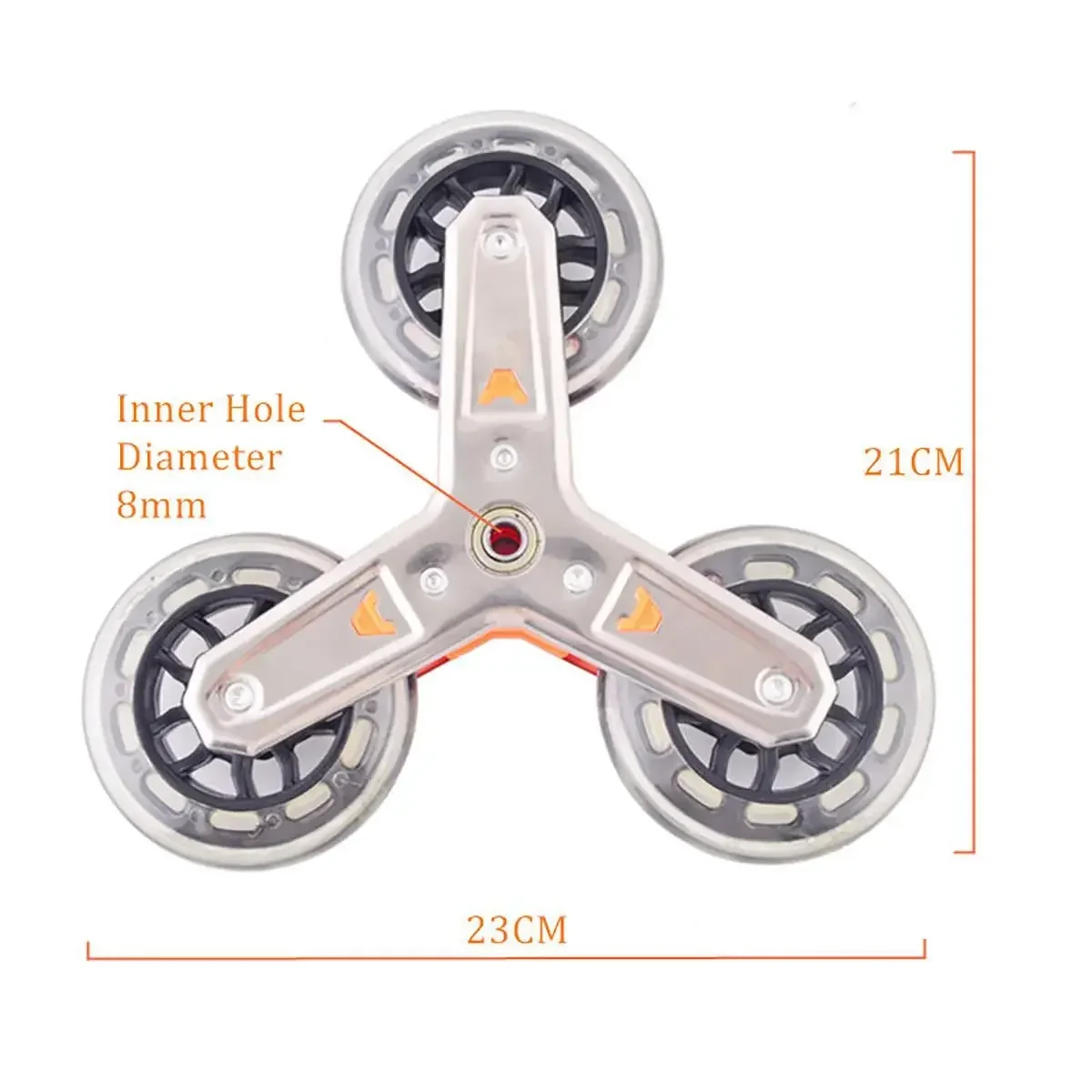 23*21cm 4 colors Replacement Stair Climbing Shopping Cart Wheels For Shopping Laundry Cart