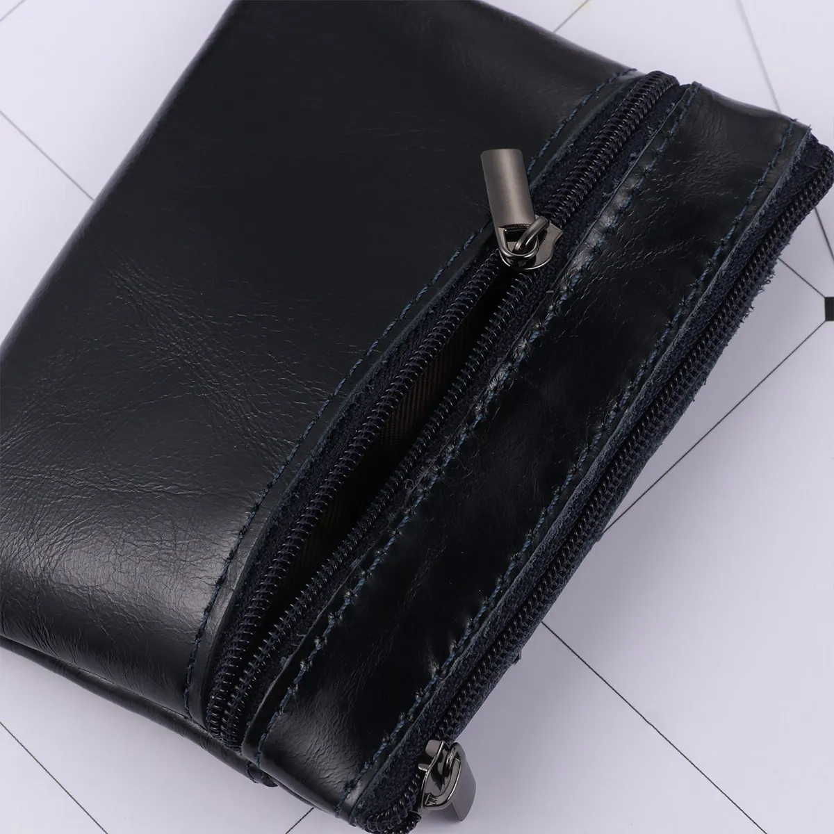 

Мини-кошелек для мужчин и женщин, кошелек на молнии для монет, компактный держатель для кредитных карт, органайзер для денег, короткий кошелек из натуральной вощеной коровьей кожи