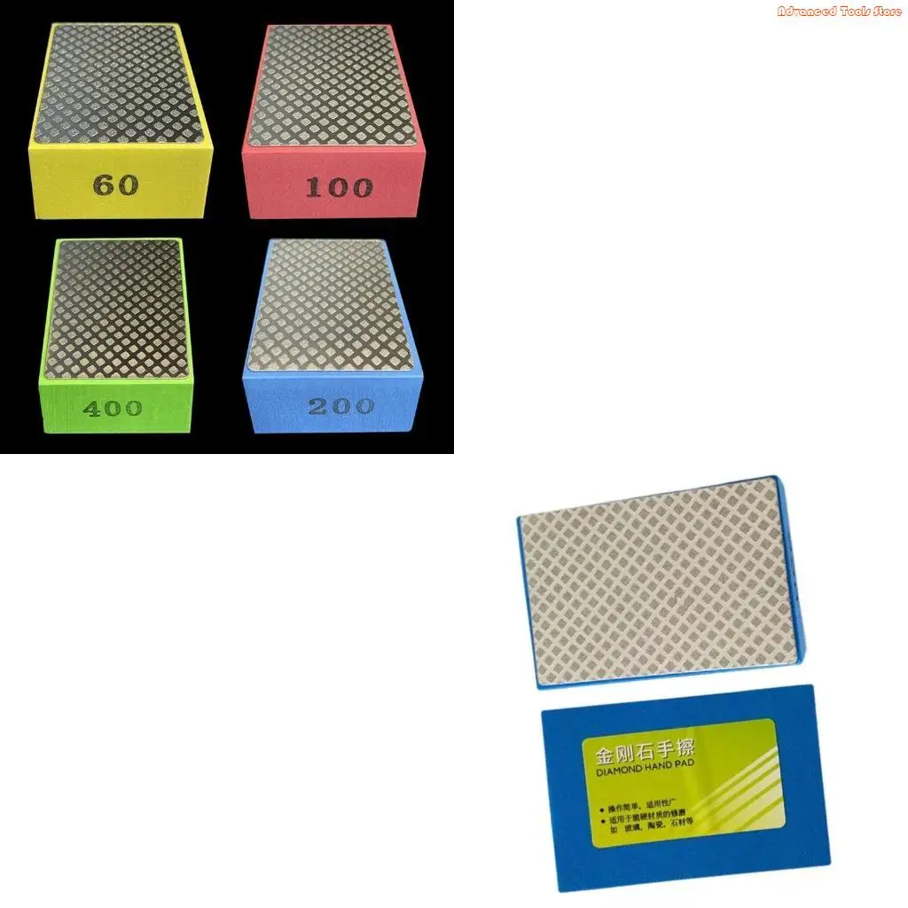 

Practical Diamond Hand Polishing Pads Hand-held Sanding Blocks for Metal Glass Tiles Grinding Polishing for Sharp T W91B
