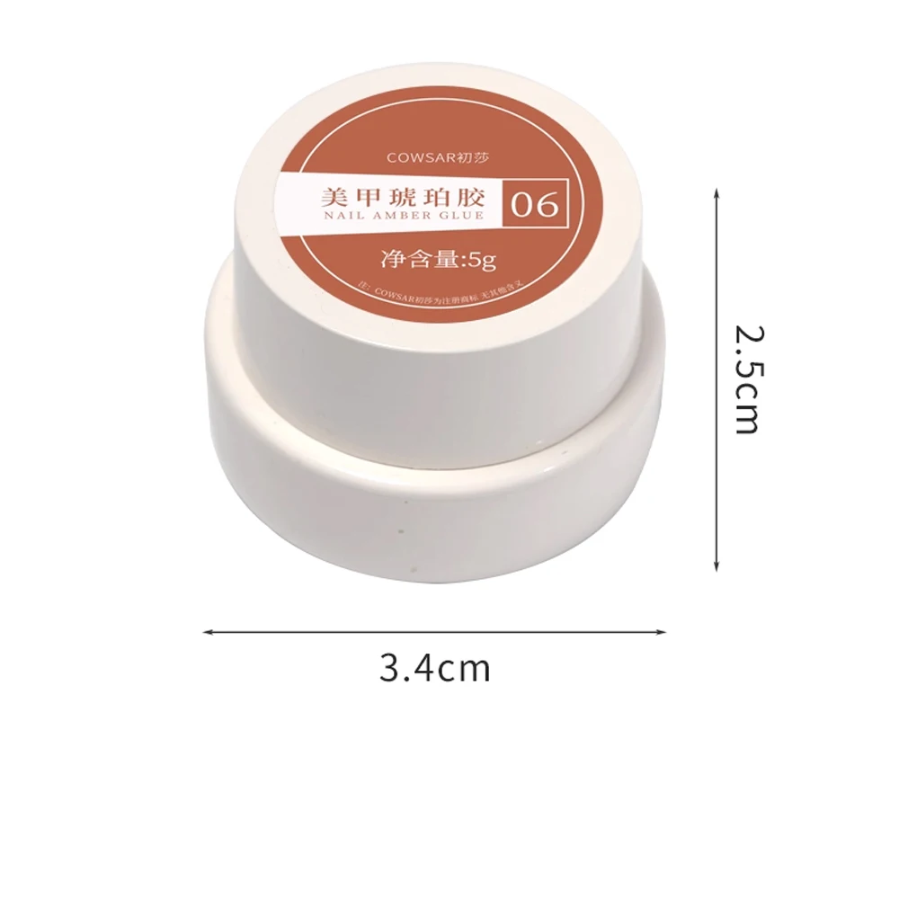 Zestaw lakierów hybrydowych 1/6 kolorów 5g Amber Brown Y2K Jesień Zima Gradient Leopard Jelly Nail Gel Półtrwały Lakier do Paznokci Soak Off