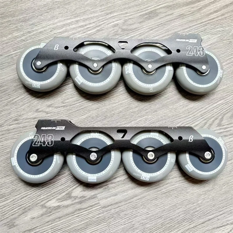 243MM 76mm 80mm Powerslide Beta FSK Roller Skating Base with DD Inline Skating Wheel 165mm Mount Hole Slalom FSK Base PS SEBA