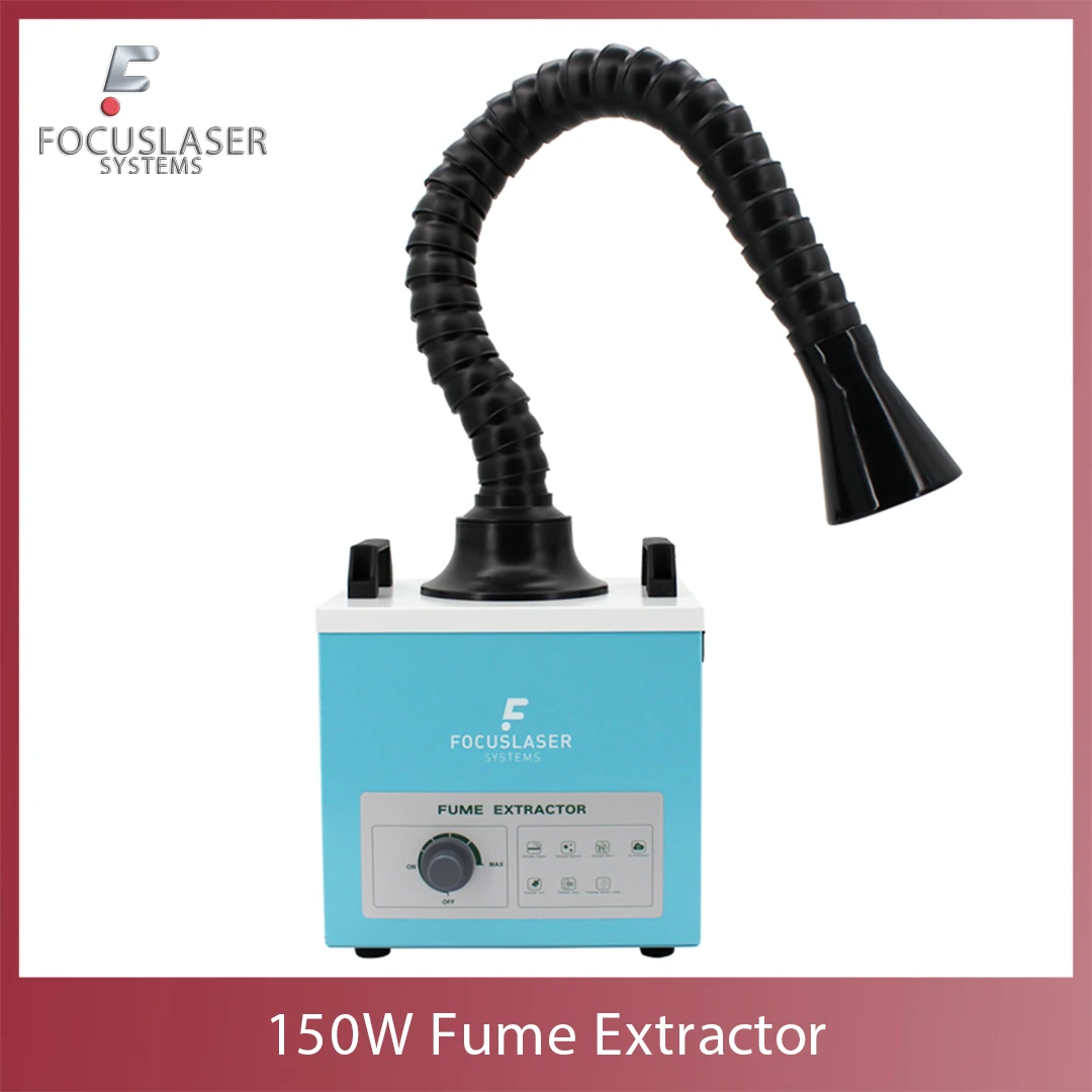 เครื่องดูดควัน 150w สำหรับเครื่องเลเซอร์มาร์กกิ้ง เครื่องแกะสลัก เครื่องเชื่อม กำจัดฝุ่นละออง พร้อมตัวกรอง