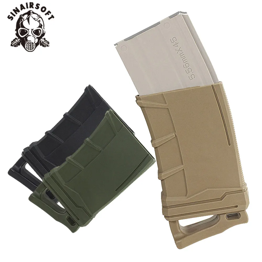 

M4 M16 Fast Magazine Holster Tactical Rubber Case 5.56 Mag Anti-slip Protective Sleeve Cover Airsoft Gun Cartridge Hunting Gear