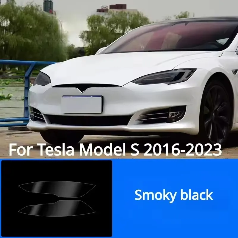 For Tesla Model S 2023-2016 Car Accessories Exterior Headlight Anti-scratch TPU PPF Protective Anti-scratch Repair film Refit