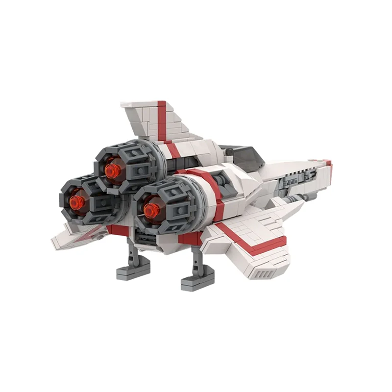 ตัวต่อ MOC 722 ชิ้น ชุดสร้างโมเดลยานรบอวกาศ กาแลคติกา ไวเปอร์ MKII ของเล่นเสริมสร้างจินตนาการ ไอเดียของขวัญคริสต์มาส ตัวต่อเสริมทักษะการเรียนรู้