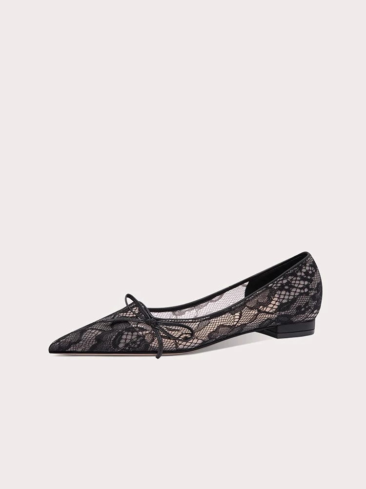 フラットスティレットヒール 春夏新作 ポインテッドトゥ シャ - Wide Fit Heels のレビューと価格