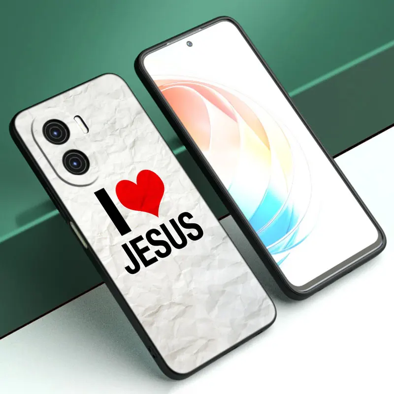 Bibel Jesus Christus Christian Cartoon Cover Fall für Huawei Nova 11 Pro 12 10 9 8 Pro 11i 8i 7i 11se 10se 9se y91 y90 y71 y70 y61