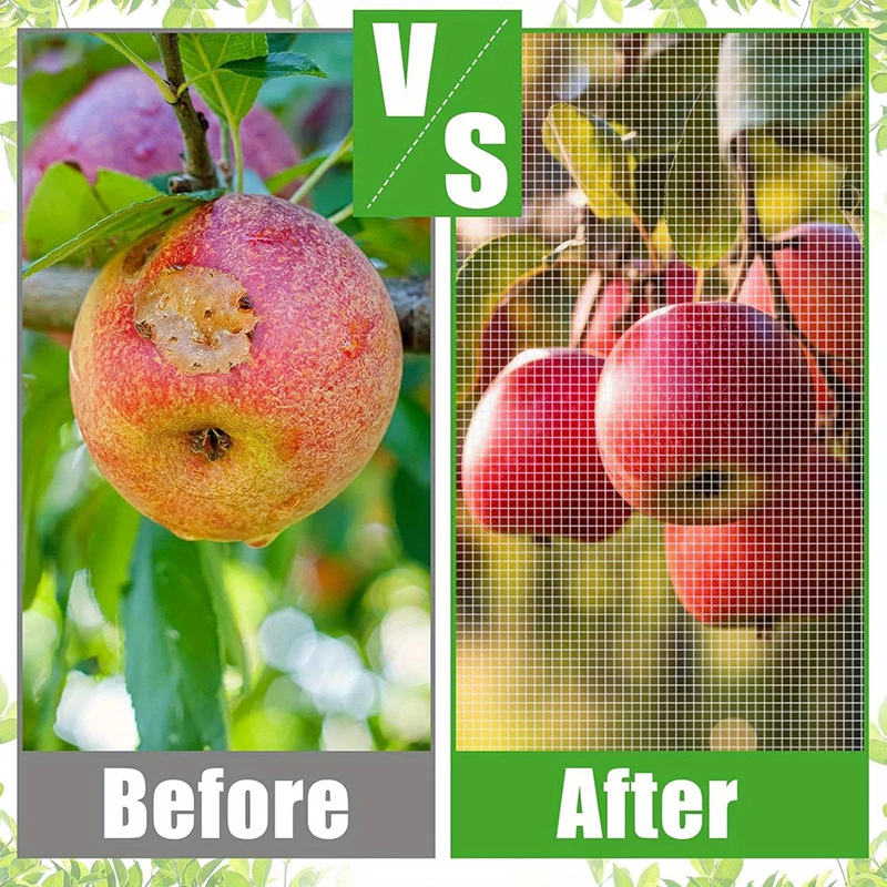 Obstbaum-Schutzhülle für den Garten, feinmaschiges Insektennetz, Abdeckungen für Gewächshaus, atmungsaktiv, leicht, schützt Gemüsepflanzen – Detail 4
