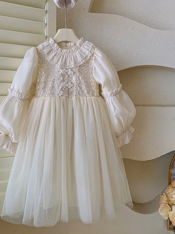 عيد ميلاد Princ Sle للفتيات الصغيرات لربيع 2025 النسخة الكورية الجديدة من Me Dr Ele And Sli #3