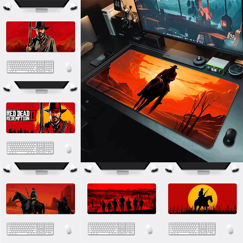 

Red Dead Redemption 2 RDR2 US West cowboy Mousepad Printing Computer Gamers Locking Edge Non-slip Mouse Pad Keyboard PC Desk Pad