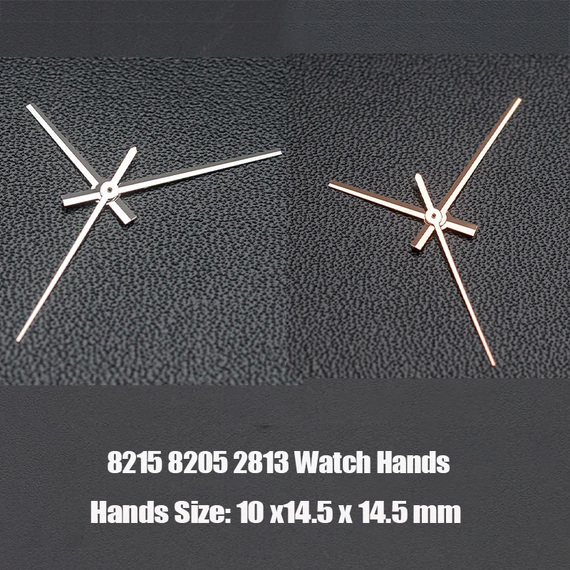 8215 Silver Rose Gold Hands Watch Pointer Fit for Miyota 8215 8205 Mingzhu 2813 Movemnt  Watch Hands Set Spare Parts For Watches