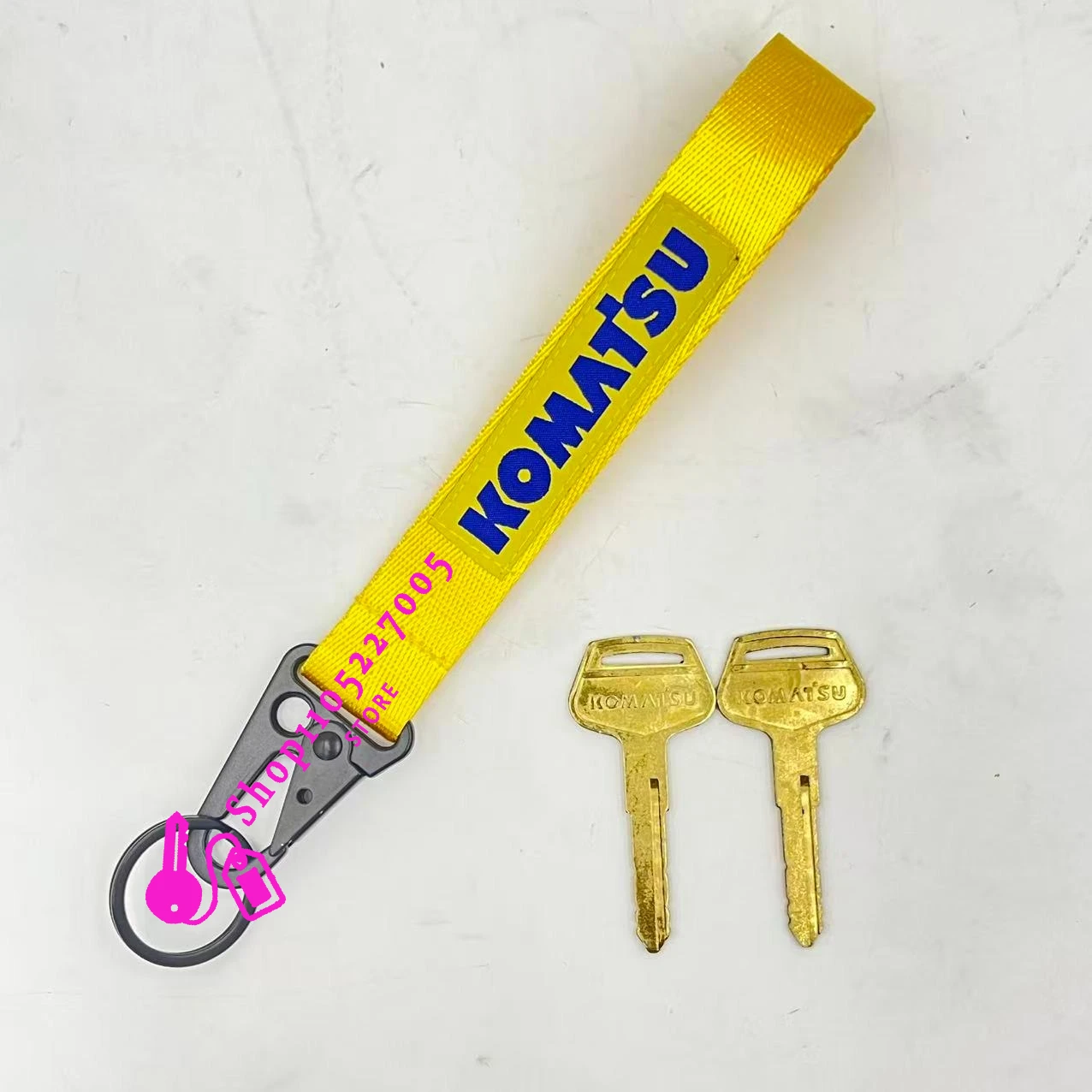 2/5/10pcs for Komatsu Pc -7 -8 787 Ignition Key with  Lanyard Excavator Heavy Equipment Keychain New Key Accessories view 2