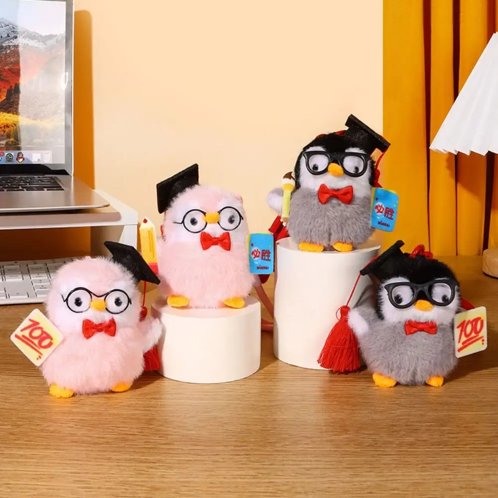 

PP Cotton Mini Penguin Plushie Doll Collection Comfortable Plush Penguin Keychain Fluffy Hanging Penguin Stuffed Toy Keychain