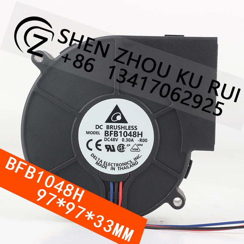 

Delta 5V 12V 24V DC 48V 0.30A 9733 blower turbine centrifugal projector double ball BFB1048H cooling fan