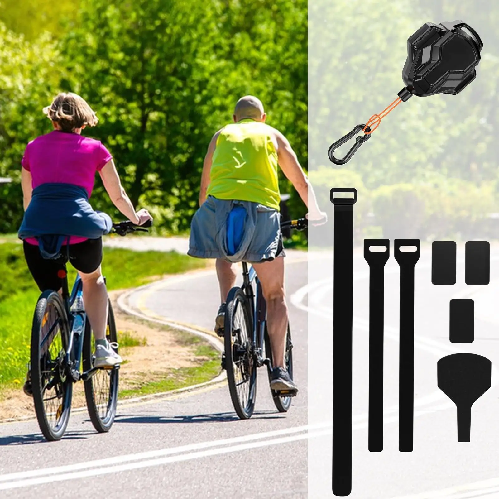 

Bike Tow Strap 8.2Ft Auto-Retractable Parent-Child Bike Tow Strap All-Season Belt For Family Recreational Camping Outdoor Group
