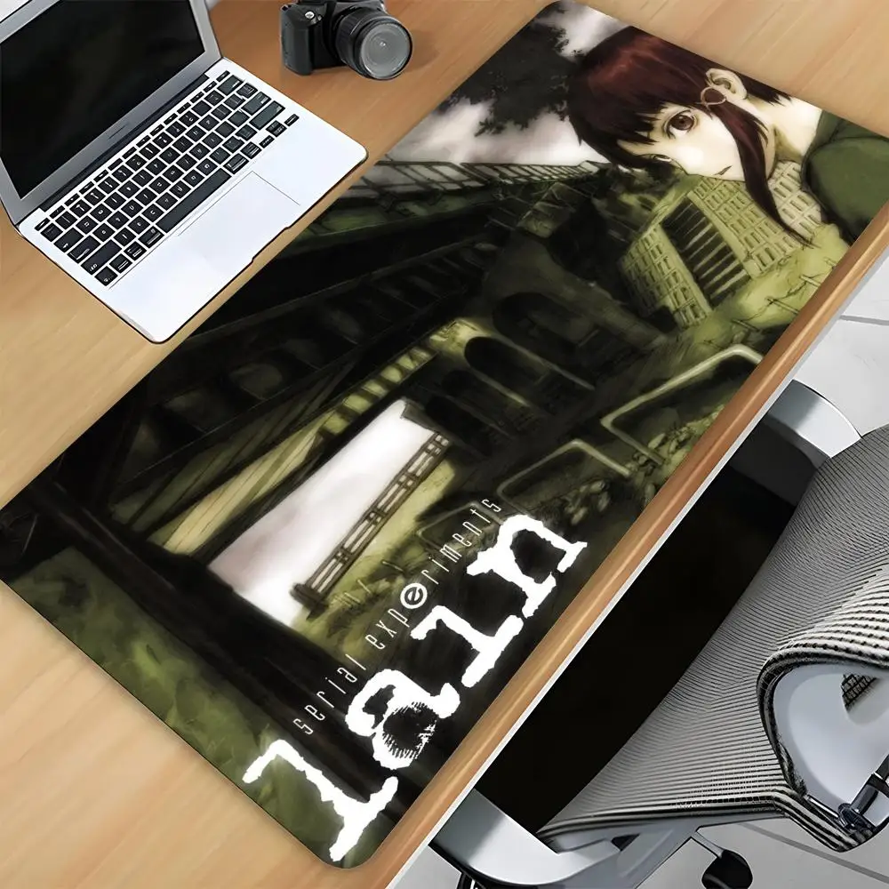 Cartoon Lain Mouse Pad Xxl Mouse Pad 900x400 Kawaii Desk Mat Pc Gamer Gaming Accessories Computer Offices Mousepad Keyboard