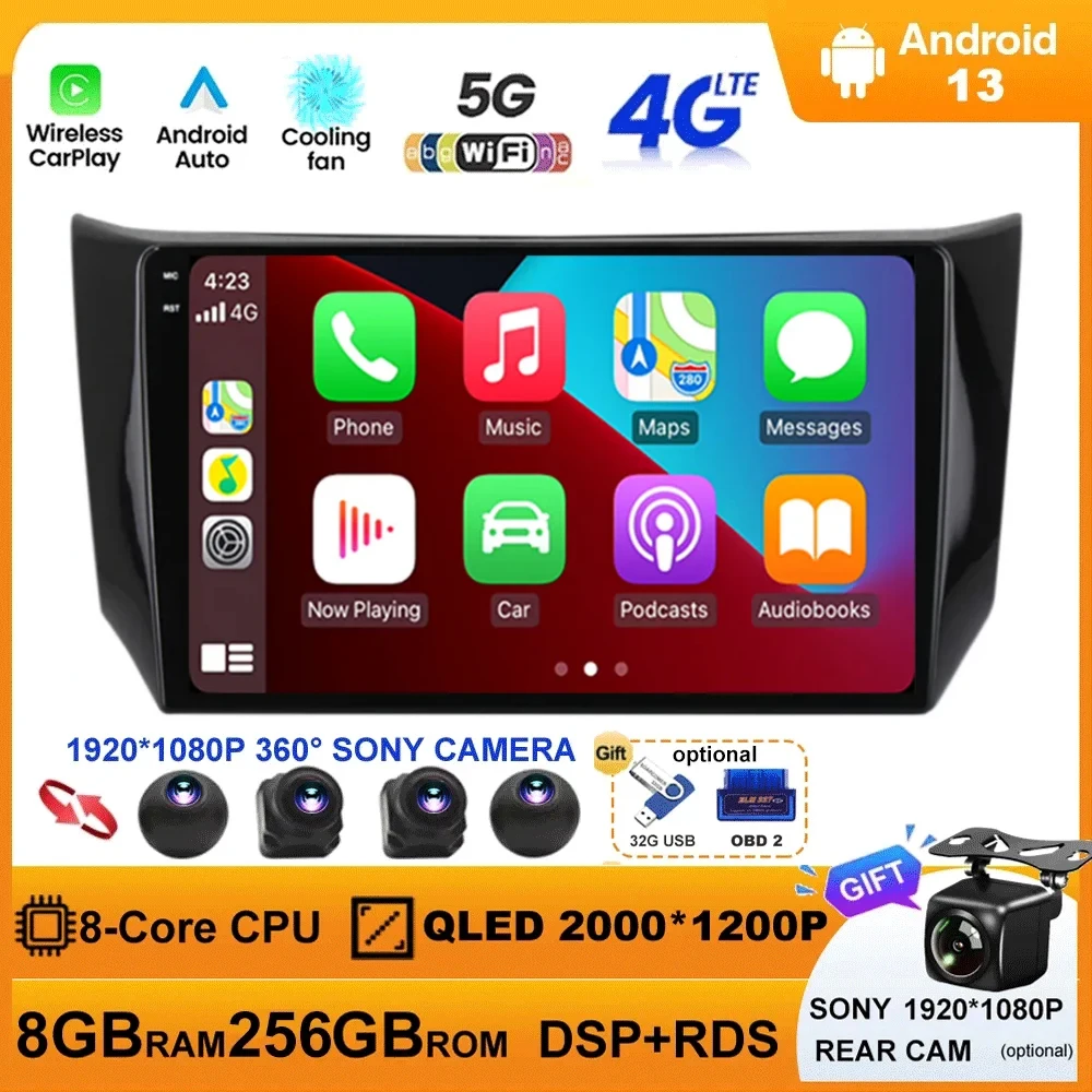 

Android 13 Car Dvd Player For Nissan Sylphy B17 Sentra 12 2013 2014 2015 2016 2017 2018 Auto Gps Navigation Stereo 4G LTE BT