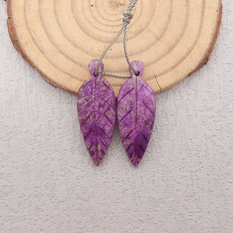 

Женские модные серьги-бусины «сделай сам» — серьги ручной работы из натурального африканского фиолетового листа, аксессуары с драгоценными камнями