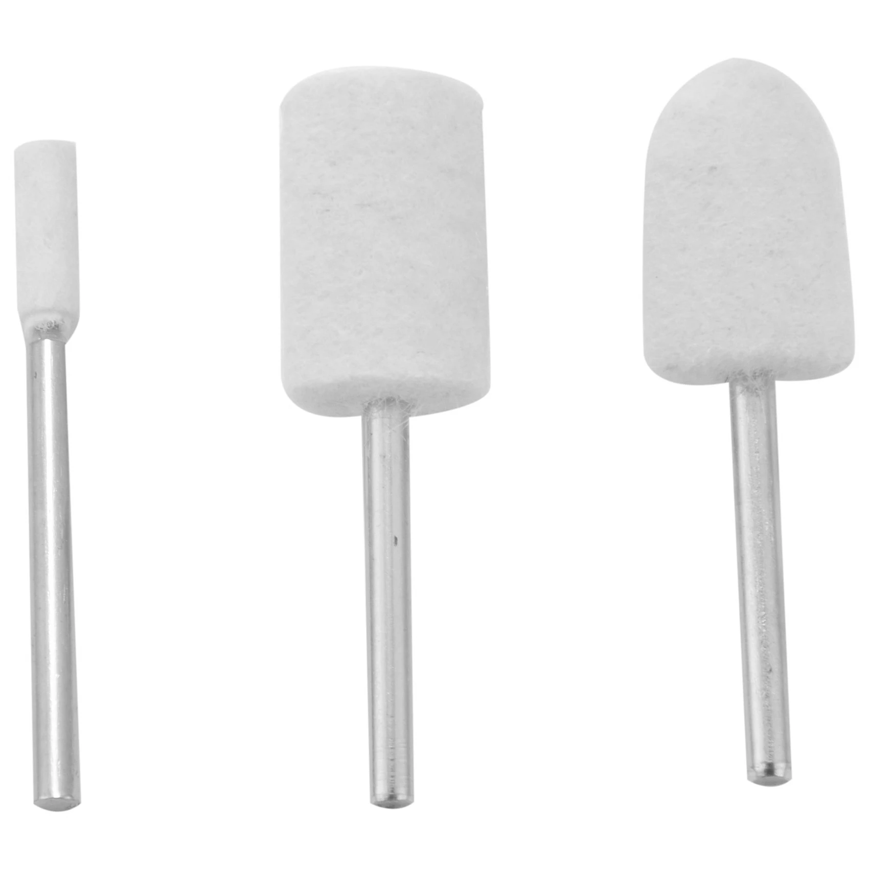 PZHI-80Pcs Wool Felt Mounted Mandrel Polishing Buffing Wheels Grinding Bits 1/8 Inch Shank