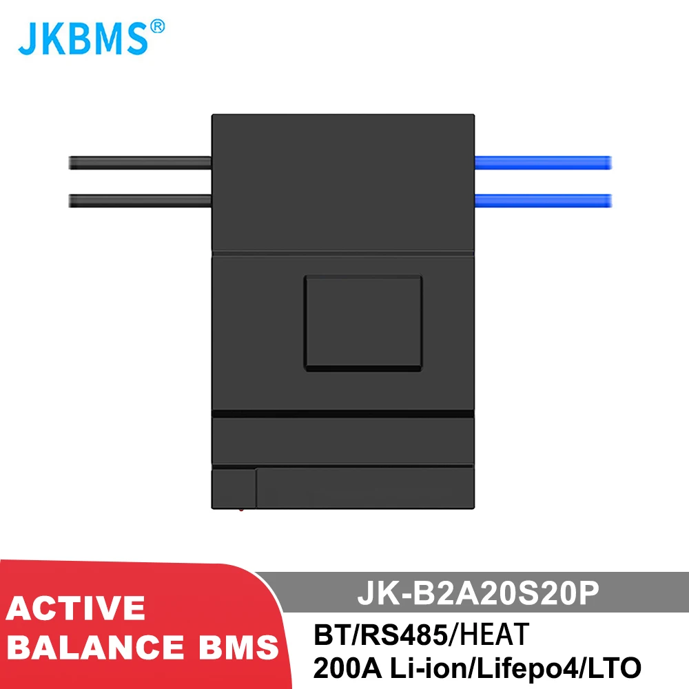 

JKBMS Active Balance Smart BMS B2A20S20P 200A CANBUS Rs485 Heat 36V 48V 60V 8S 10S 12S 17S 20S 24S Lifepo4 Li-Ion Lto SMART BMS