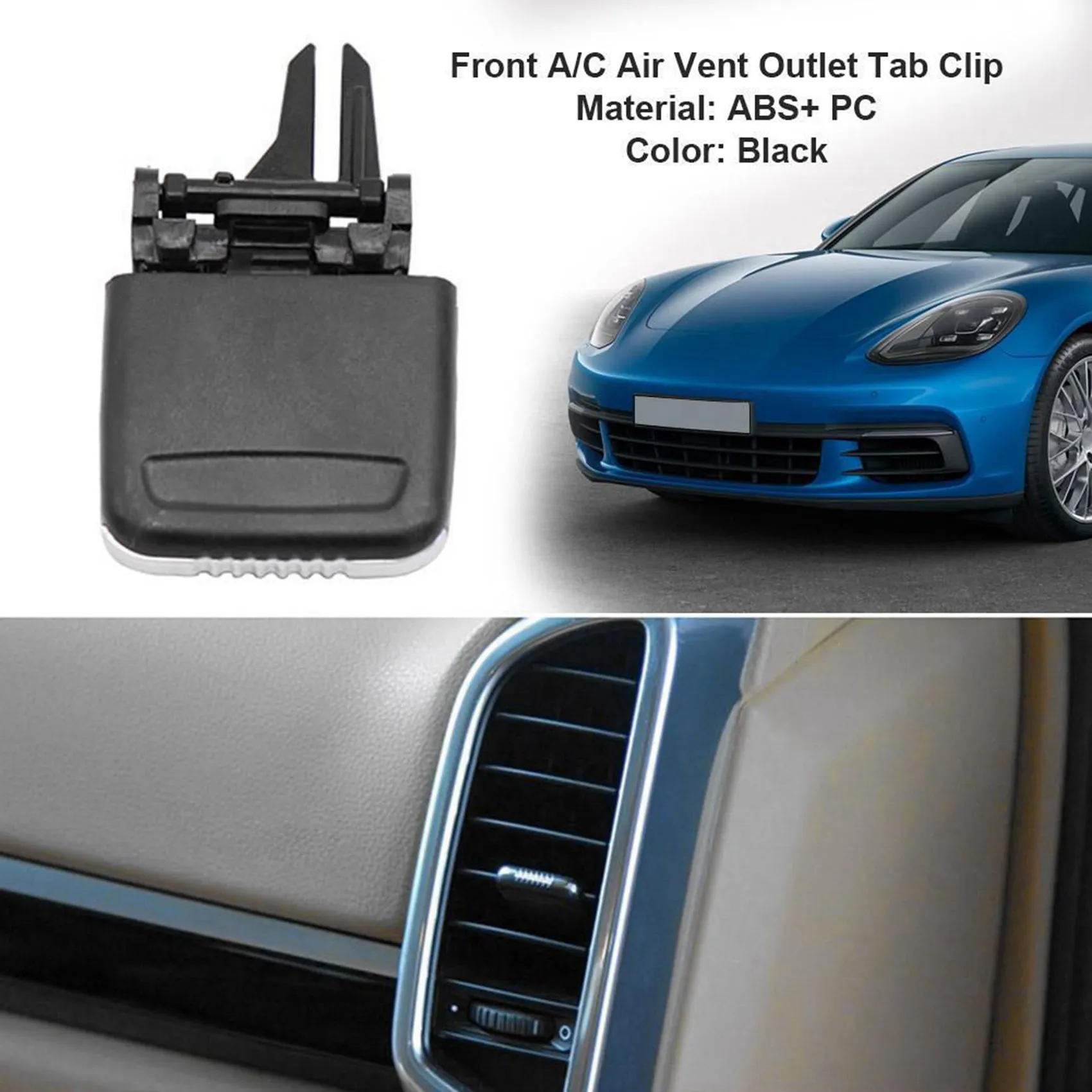 Kit de réparation de Clip de sortie d'air avant A/C, 3 pièces, pour voiture Porsche Cayenne 2011 – 2016