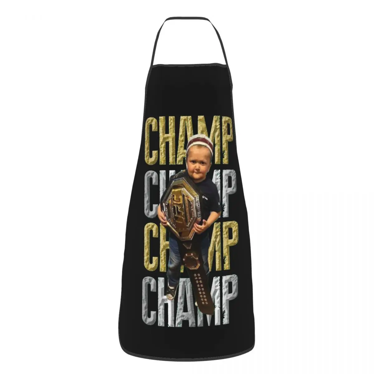 Custom Bib Champ! Aprons for Men Women Unisex Adult Chef Kitchen Cooking Hasbulla Tablier Cuisine Baking