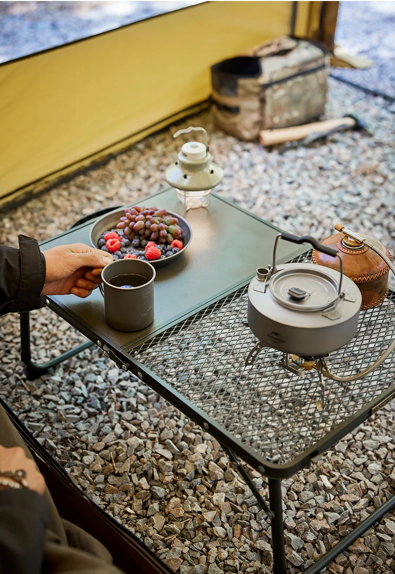 Naturehike MDF-Campingtisch, ultraleichter klappbarer Schreibtischtisch, höhenverstellbar, faltbar, kleiner Tisch für den Außenbereich, Kaffee-Picknicktische – Detail 10