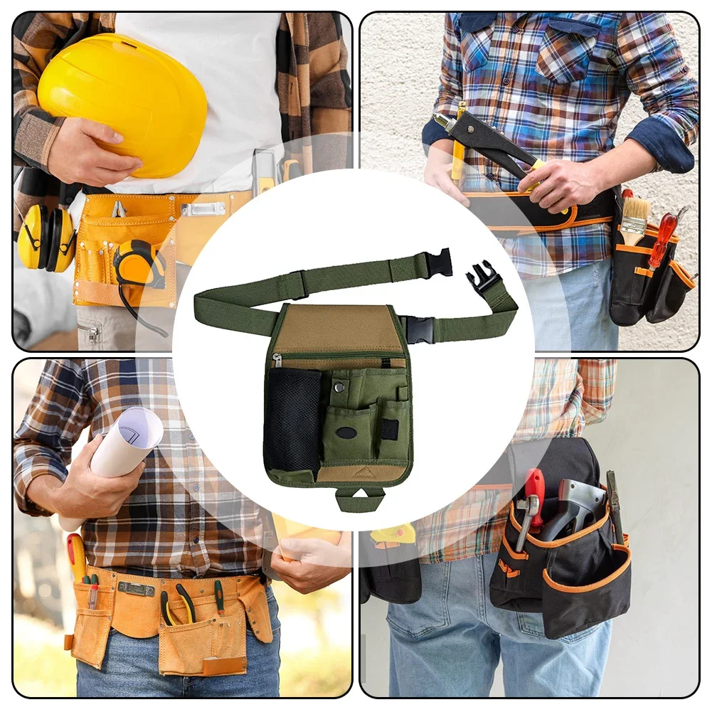 Sac de rangement d'outils, sac d'outils d'électricien multifonctionnel, pochette de taille, organisateur de ceinture, Kits d'outils de jardin, sacs de taille en tissu Oxford