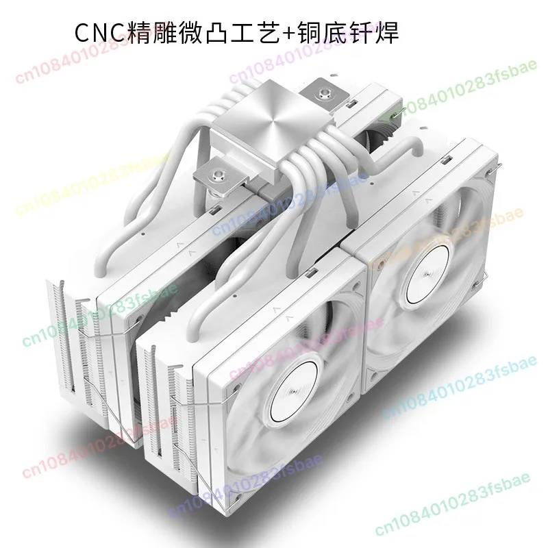 

CPU Radiator JF15K Double Tower 10CM4 Fan Unblocked Memory 6 Heat Pipe PWM Air Cooling