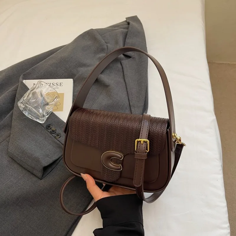 

Высококачественная женская сумка-мессенджер из кожи, люксовый бренд, популярная классическая элегантная сумка через плечо для женщин, стильный дизайн