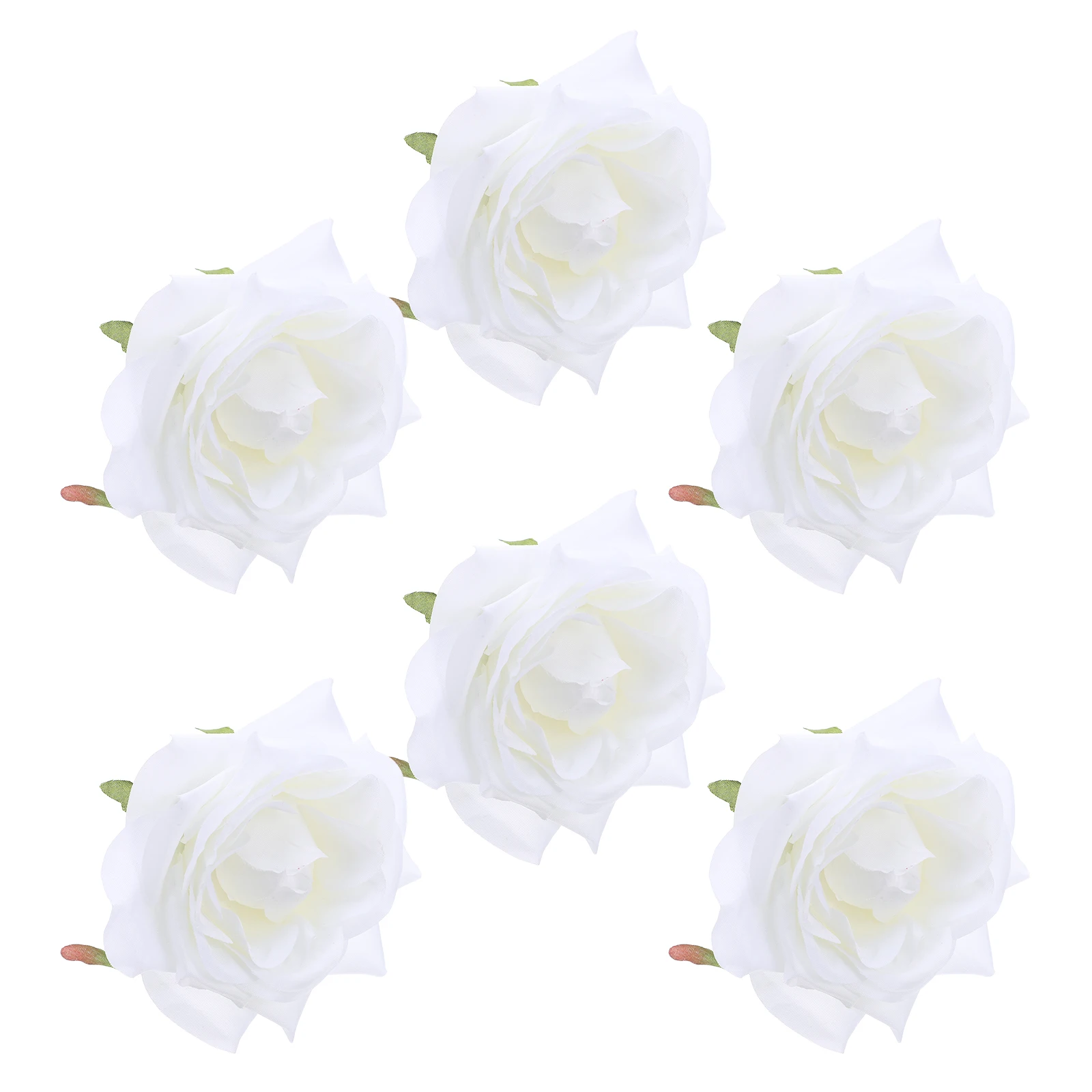 

6 Pcs Rose Napkin Buckle Cloth Rings Decor Artificial Holder Flower Floral Holders Manual Holiday Table